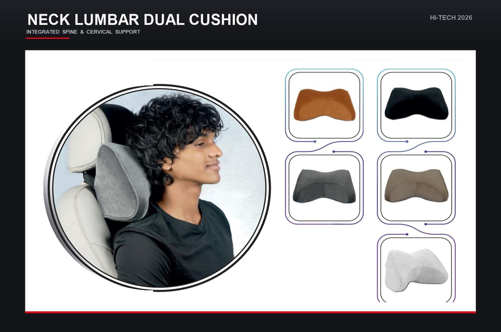 Neck Lumbar Memory Foam Cushion