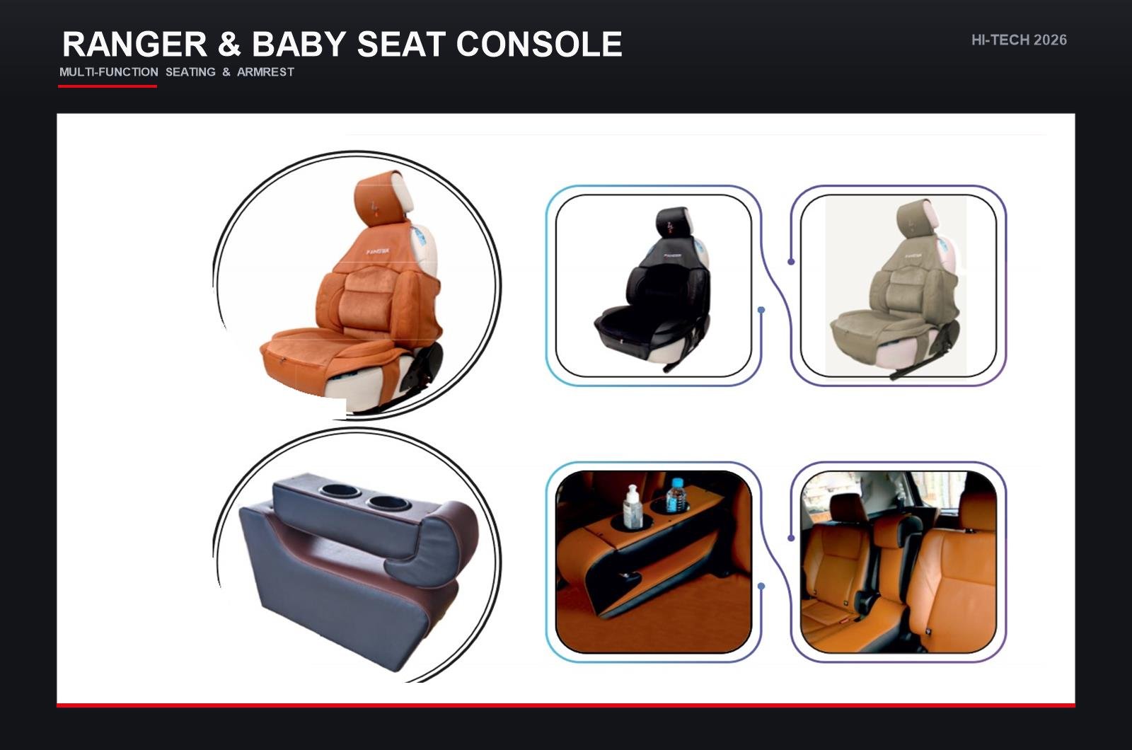 Ranger & Baby Seat / Armrest Console